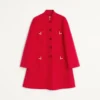 Palton compact drapat Palton compact drapat