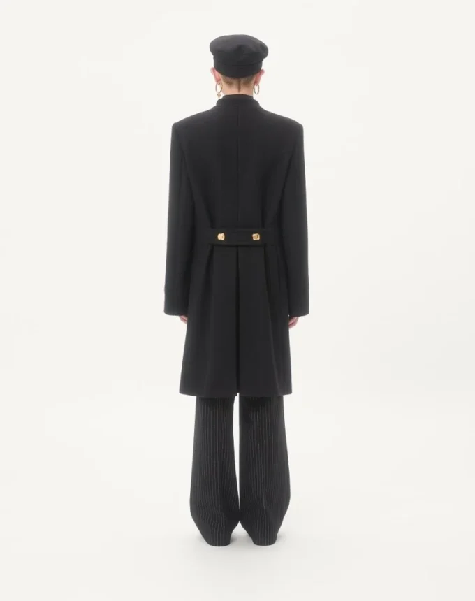 Palton cu două rânduri de nasturi din lână dublă Valentino Palton cu două rânduri de nasturi din lână dublă Valentino
