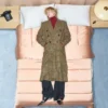 Palton din lână cu două rânduri de nasturi și model Glen Plaid de la Valentino