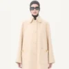 Palton din lână drapat Palton din lână drapat