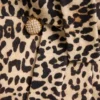 Palton din stofă cu imprimeu animalier Palton din stofă cu imprimeu animalier