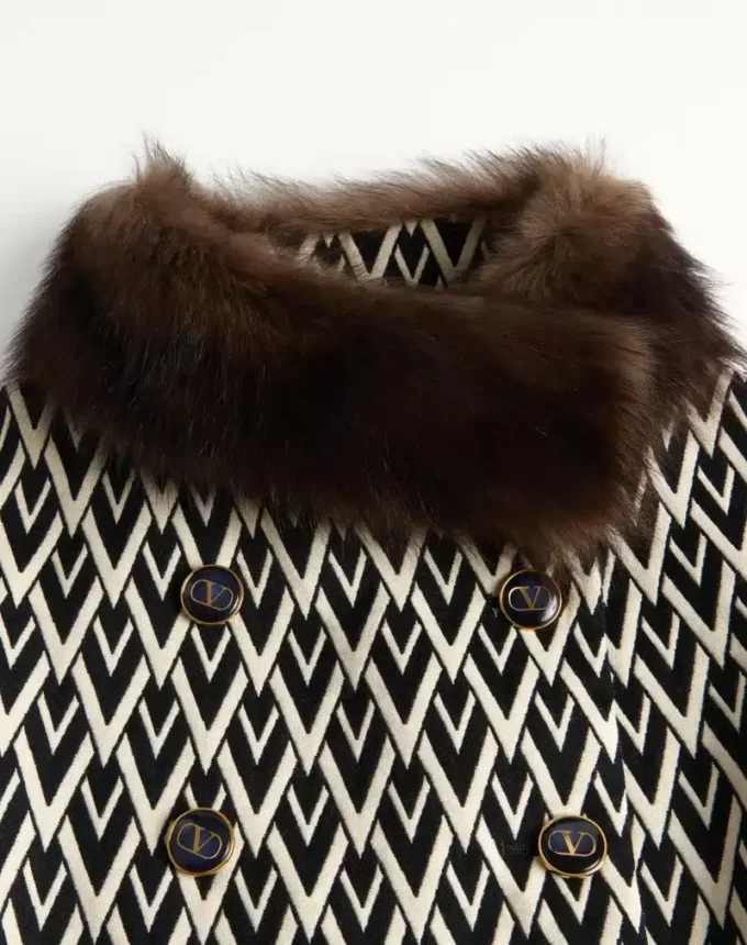 Palton Tout La V Jacquard Palton Tout La V Jacquard