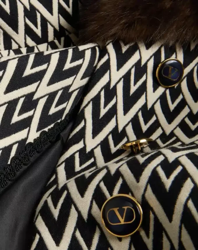 Palton Tout La V Jacquard Palton Tout La V Jacquard