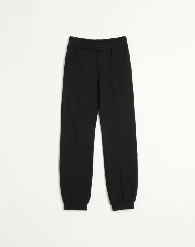 Pantaloni de jogging din bumbac cu patch Chez Valentino Pantaloni de jogging din bumbac cu patch Chez Valentino