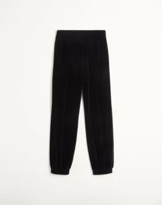 Pantaloni de jogging din chenille cu patch Chez Valentino