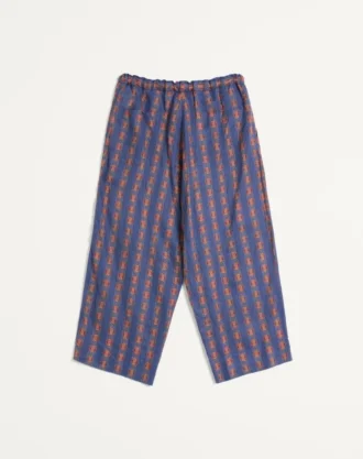 Pantaloni de pijama din in cu imprimeu Voyage Imaginaire