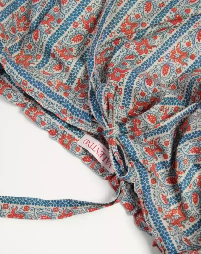 Pantaloni de pijama din muselină de bumbac cu imprimeu Voyage Imaginaire Pantaloni de pijama din muselină de bumbac cu imprimeu Voyage Imaginaire