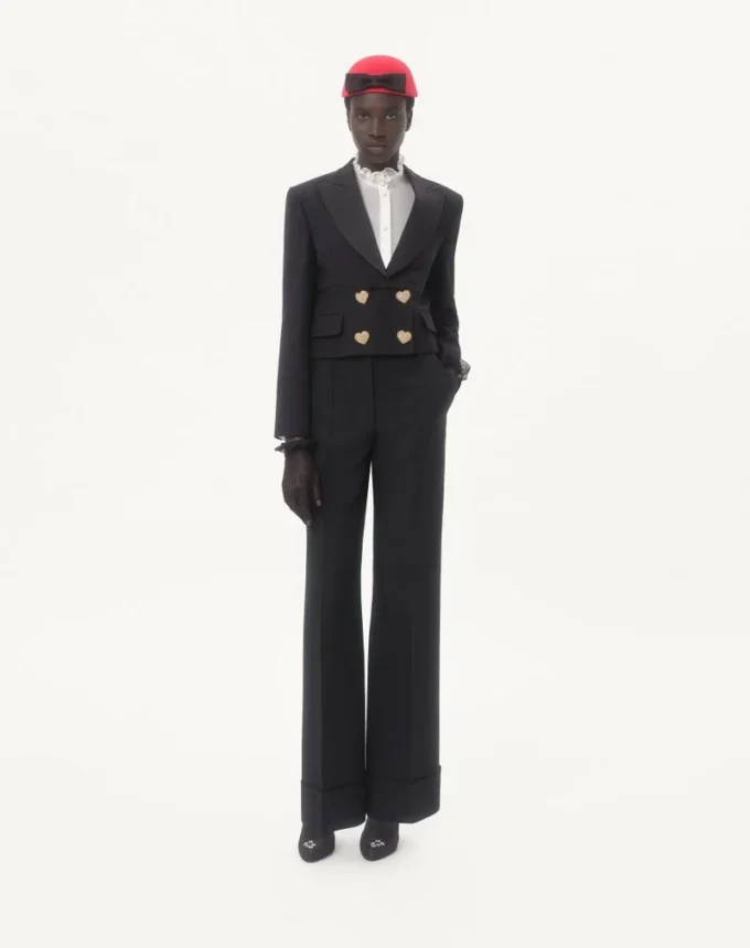 Pantaloni din crep Couture Pantaloni din crep Couture
