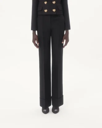 Pantaloni din crep Couture