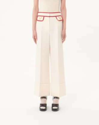 Pantaloni din crep Couture