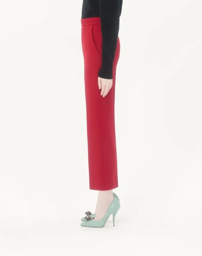 Pantaloni din crep de lână Pantaloni din crep de lână