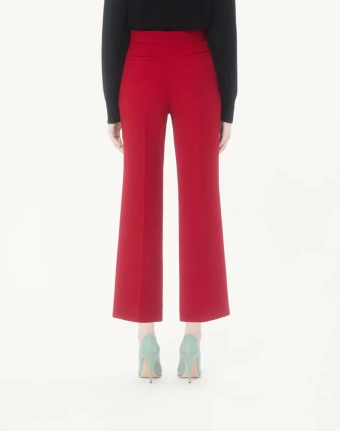 Pantaloni din crep de lână Pantaloni din crep de lână