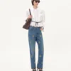 Pantaloni din denim brodați Pantaloni din denim brodați
