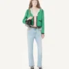 Pantaloni din denim brodați Pantaloni din denim brodați