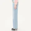 Pantaloni din denim brodați Pantaloni din denim brodați