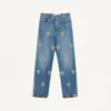 Pantaloni din denim brodați Pantaloni din denim brodați