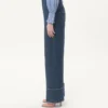 Pantaloni din denim chambray Pantaloni din denim chambray