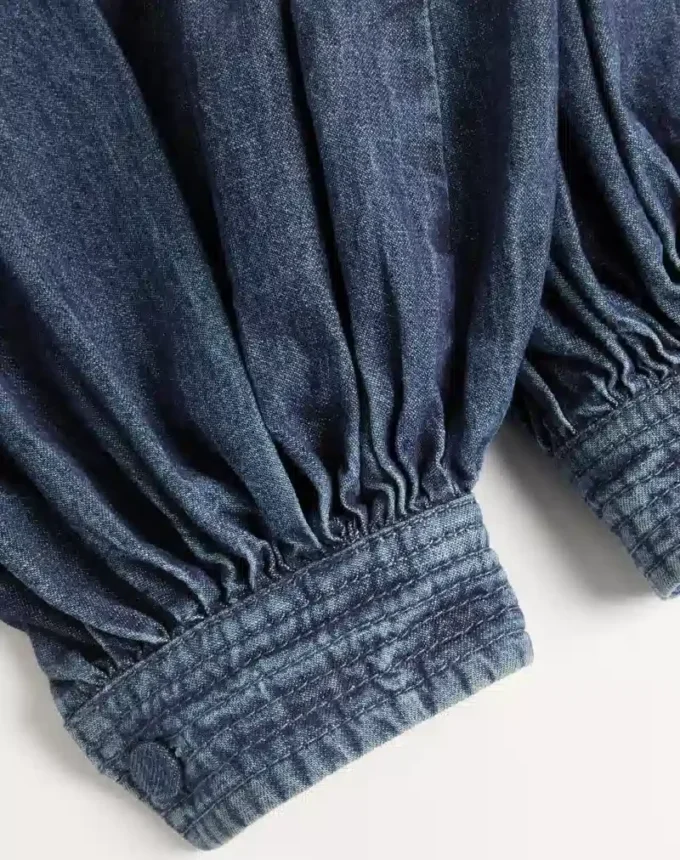 Pantaloni din denim chambray Pantaloni din denim chambray