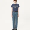 Pantaloni din denim cu cabochon Pantaloni din denim cu cabochon