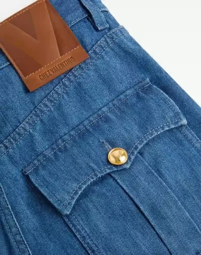 Pantaloni din denim ușor Pantaloni din denim ușor