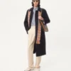 Pantaloni din gabardină de lână Pantaloni din gabardină de lână