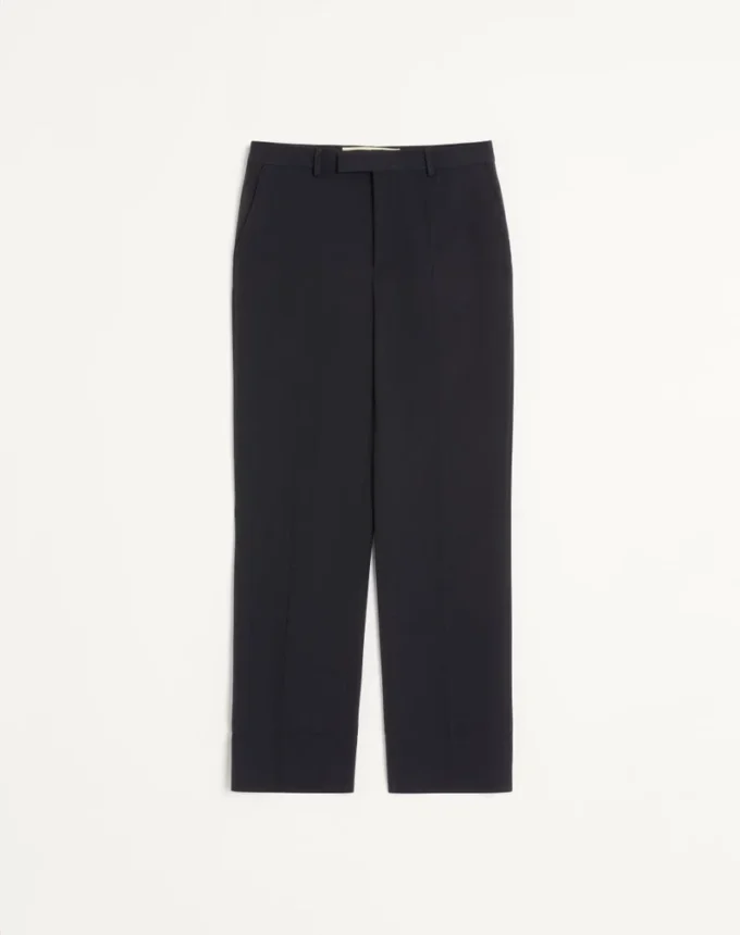 Pantaloni din gabardină de lână Pantaloni din gabardină de lână