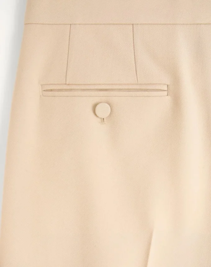 Pantaloni din gabardină de lână Pantaloni din gabardină de lână