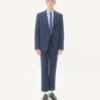 Pantaloni din gabardină de lână cu revere Pantaloni din gabardină de lână cu revere