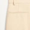 Pantaloni din gabardină de lână cu revere