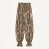 Pantaloni din georgette cu imprimeu Voyage Imaginaire din cașmir Pantaloni din georgette cu imprimeu Voyage Imaginaire din cașmir