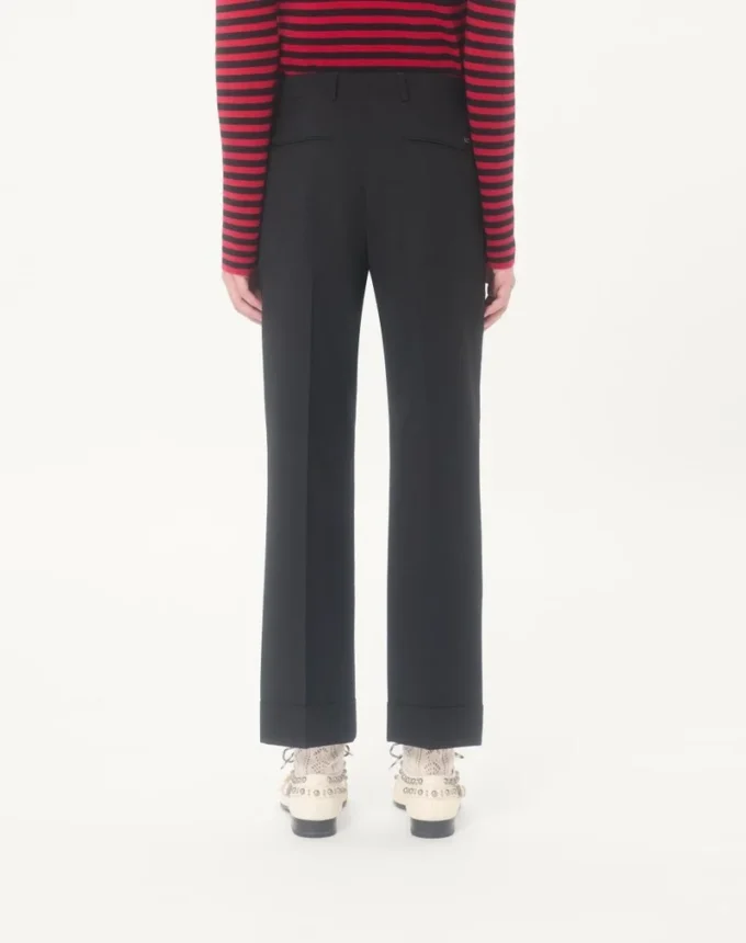 Pantaloni din lână cu manșete Valentino Pantaloni din lână cu manșete Valentino