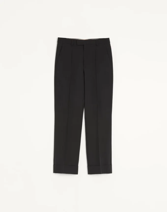 Pantaloni din lână cu manșete Valentino Pantaloni din lână cu manșete Valentino