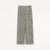 Pantaloni din lână cu model houndstooth Pantaloni din lână cu model houndstooth