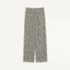 Pantaloni din lână cu model houndstooth Pantaloni din lână cu model houndstooth