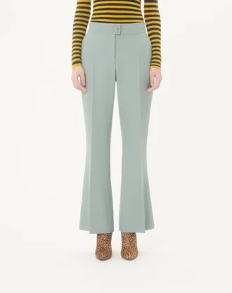 Pantaloni din lână diagonală ușoară