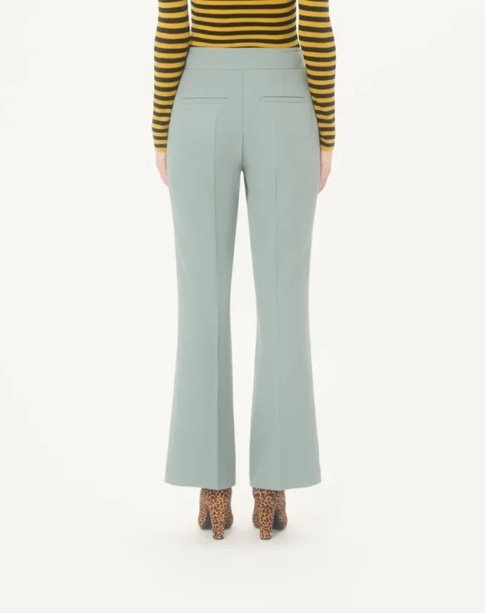 Pantaloni din lână diagonală ușoară Pantaloni din lână diagonală ușoară