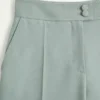 Pantaloni din lână diagonală ușoară Pantaloni din lână diagonală ușoară