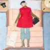 Pantaloni din lână diagonală ușoară Pantaloni din lână diagonală ușoară