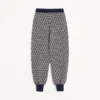 Pantaloni din lână Jacquard Toute La V Pantaloni din lână Jacquard Toute La V