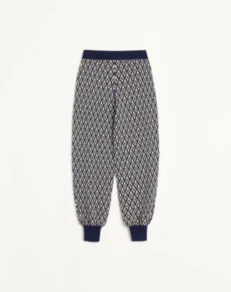 Pantaloni din lână Jacquard Toute La V