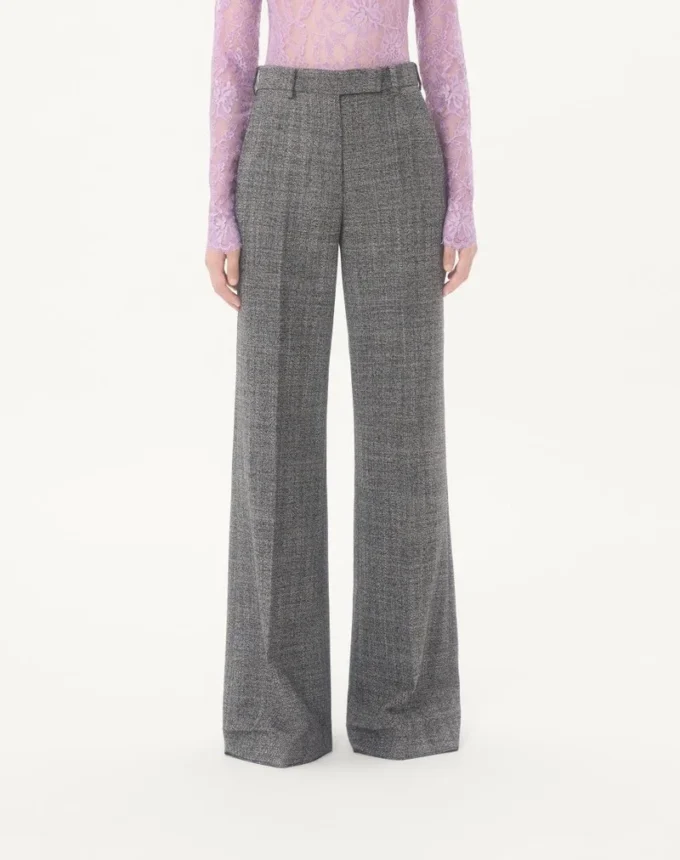 Pantaloni din lână Mouliné Pantaloni din lână Mouliné