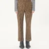 Pantaloni din lână Valentino cu model Glen Plaid și revere