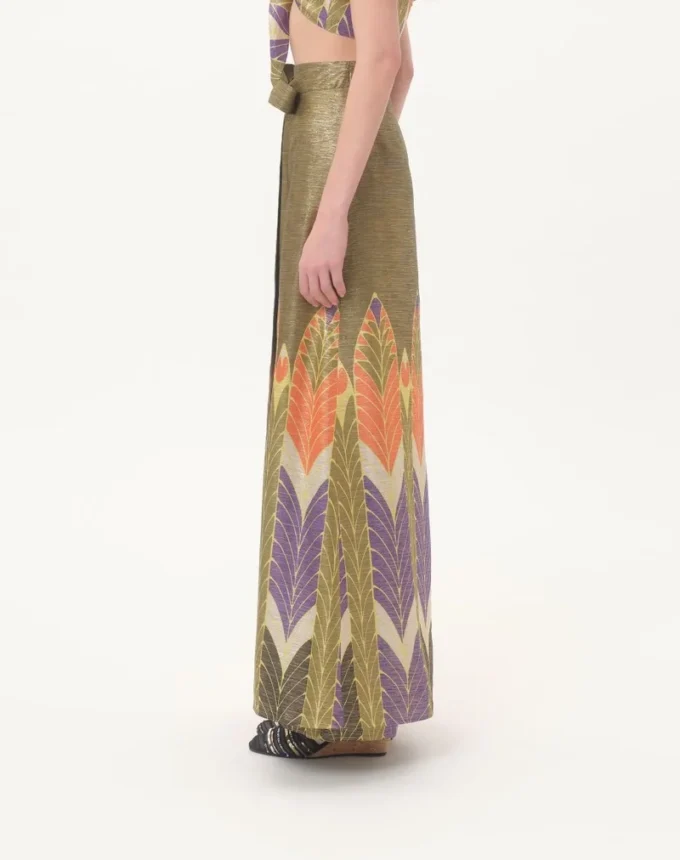 Pantaloni din lurex cu imprimeu Voyage Imaginaire Pantaloni din lurex cu imprimeu Voyage Imaginaire