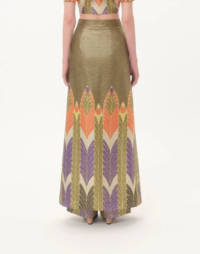 Pantaloni din lurex cu imprimeu Voyage Imaginaire Pantaloni din lurex cu imprimeu Voyage Imaginaire