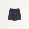 Pantaloni scurți bermuda din poplin de bumbac cu imprimeu Cherryfic