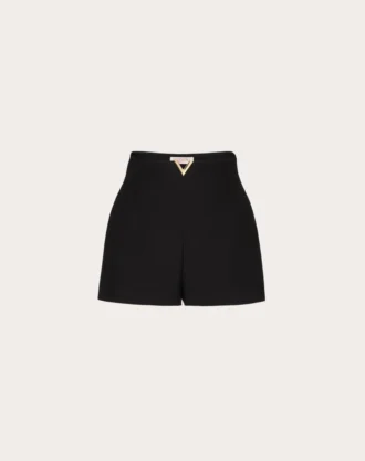 Pantaloni scurți din crep couture Pantaloni scurți din crep couture