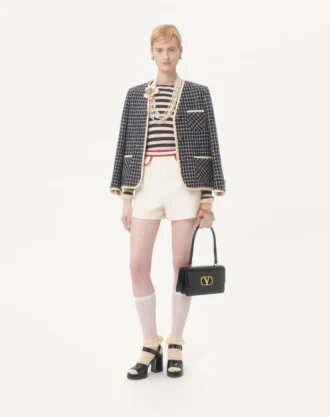 Pantaloni scurți din crep couture