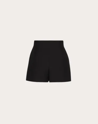 Pantaloni scurți din crep couture Pantaloni scurți din crep couture