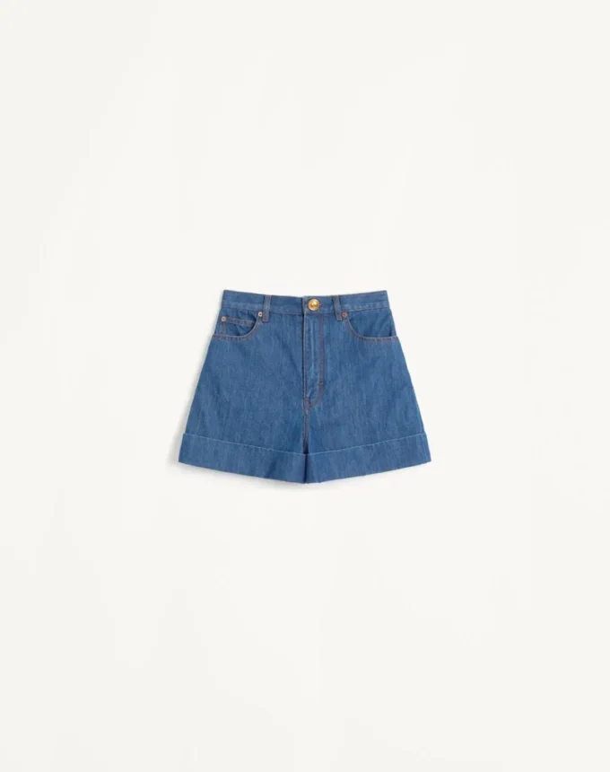 Pantaloni scurți din denim ușor Pantaloni scurți din denim ușor