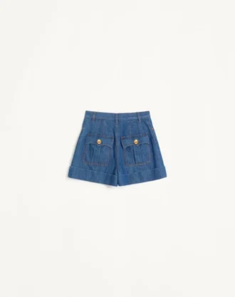 Pantaloni scurți din denim ușor Pantaloni scurți din denim ușor
